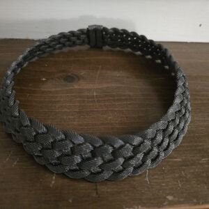 Braided Black Necklace